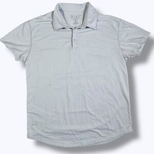 BYLT Premium Basics Polo Blue Men's XL Golf Athleisure Preppy Casual Minimalist